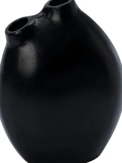 Intratuin vaas Jilly zwart 18 x 13 x 23 cm