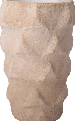 Intratuin vaas Jodie beige D 18 H 30 cm