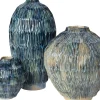 Intratuin vaas John blauw D 18 H 20,5 cm