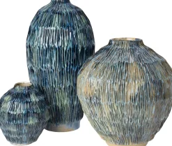 Intratuin vaas John blauw D 18 H 20,5 cm