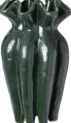 Intratuin vaas Joke groen D 17 H 23,5 cm