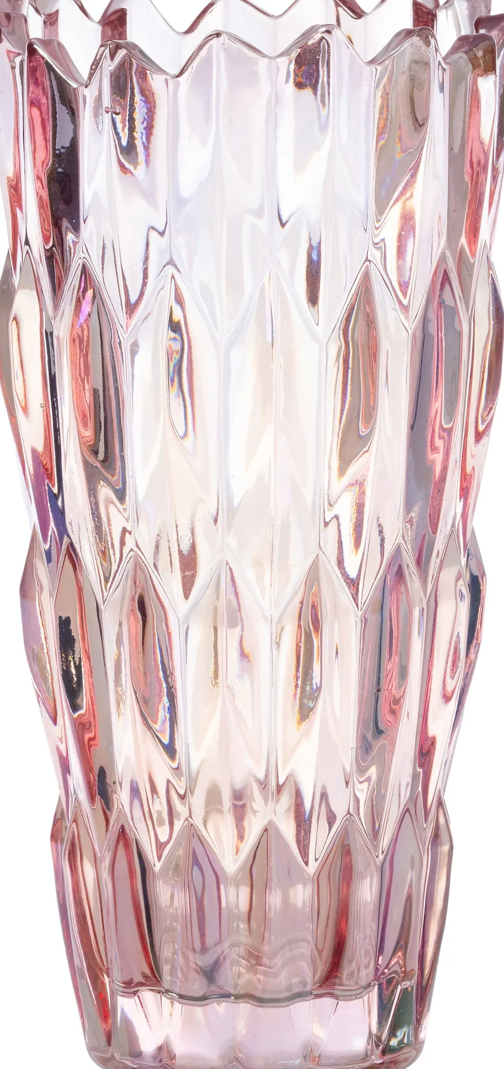 Intratuin vaas Jolein roze D 12 H 25 cm