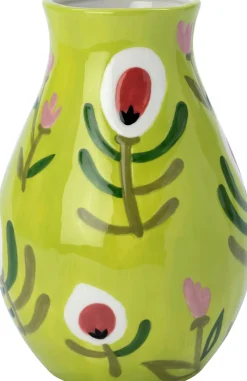 Intratuin vaas Kammy groen D 18,5 H 27 cm