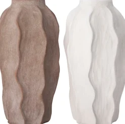 Intratuin vaas Kiel wit D 18 H 35 cm
