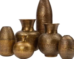 Intratuin vaas Kioni goud D 20 H 65 cm