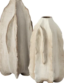 Intratuin vaas Kors beige 18 x 17 x 35 cm