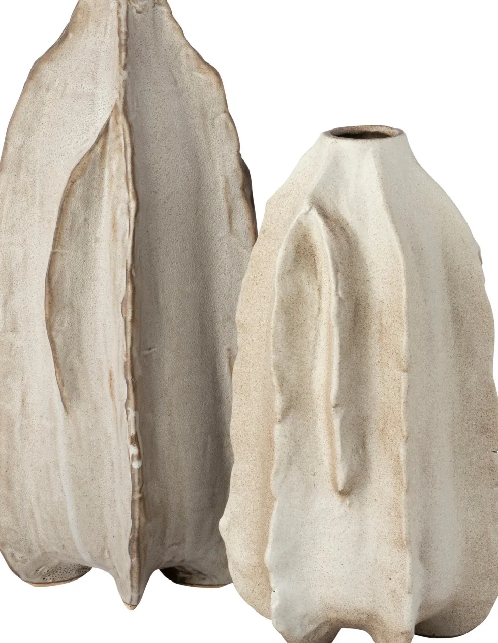 Intratuin vaas Kors beige 16 x 14 x 28 cm