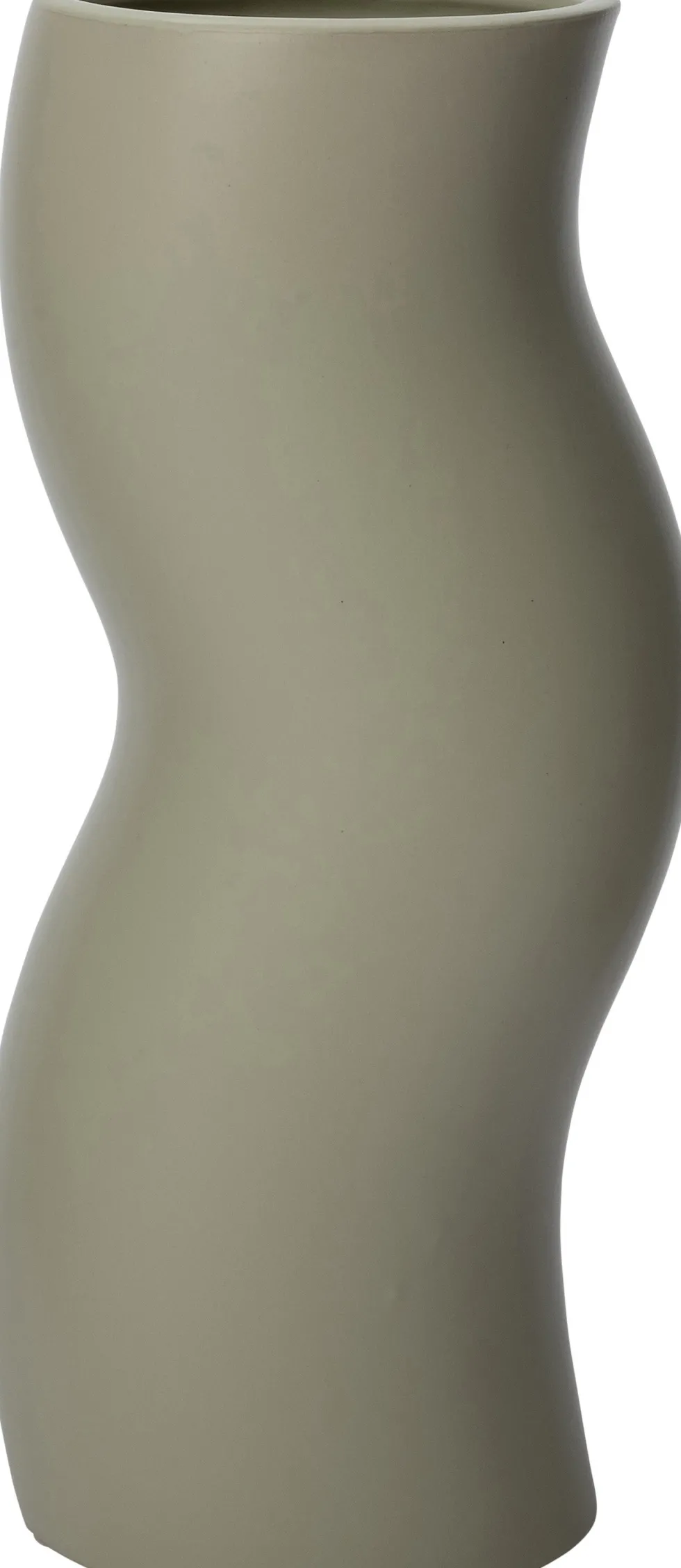 Intratuin vaas Lien grijs D 12 H 32 cm
