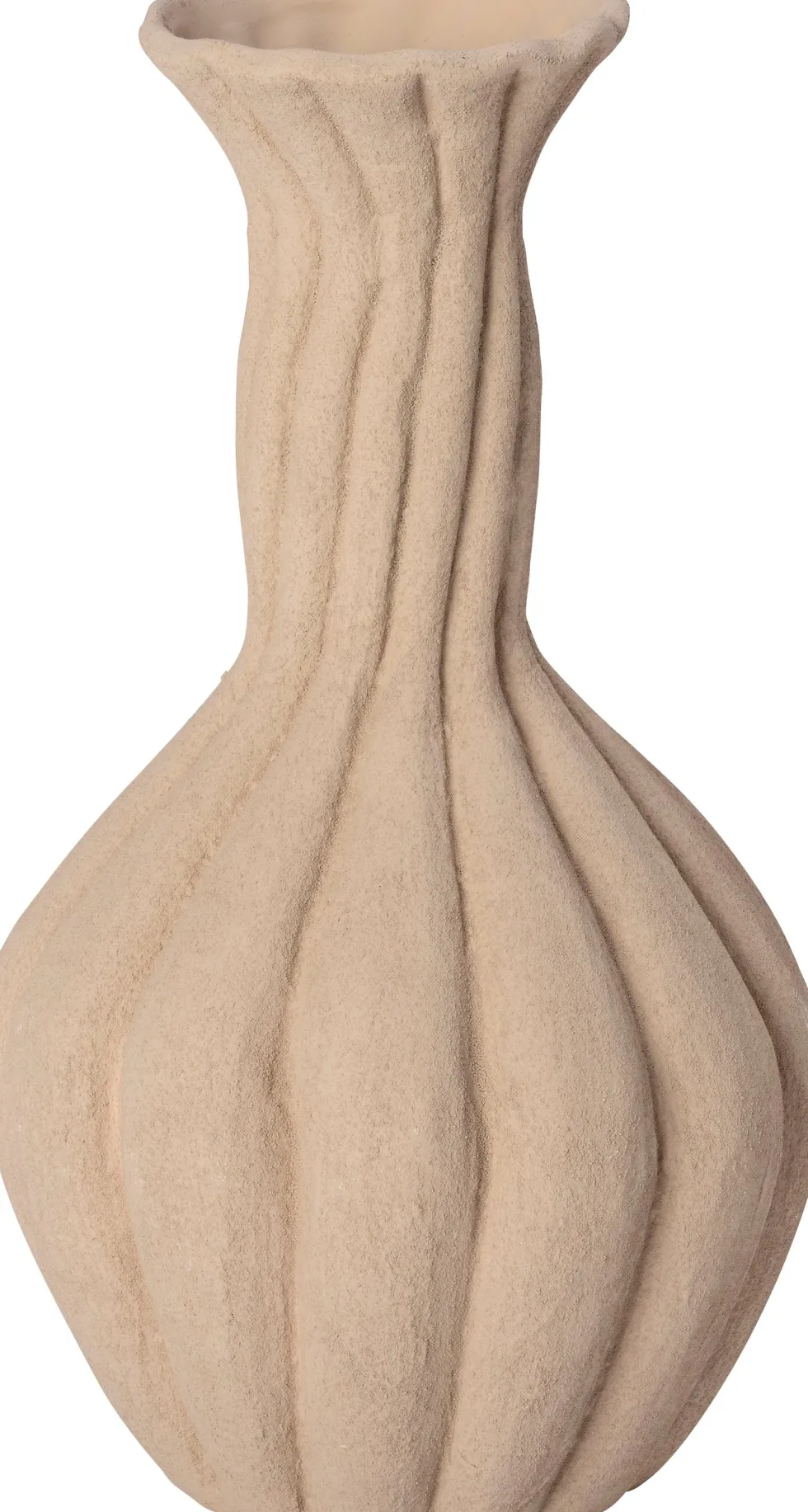 Intratuin vaas List beige D 19,3 H 36 cm