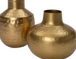 Intratuin vaas Loha goud D 13 H 11 cm