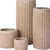 Intratuin vaas Louva beige D 13 H 28 cm