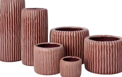 Intratuin vaas Louva terracotta D 15 H 33 cm