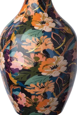 Intratuin vaas Mabi zwart D 21 H 31 cm