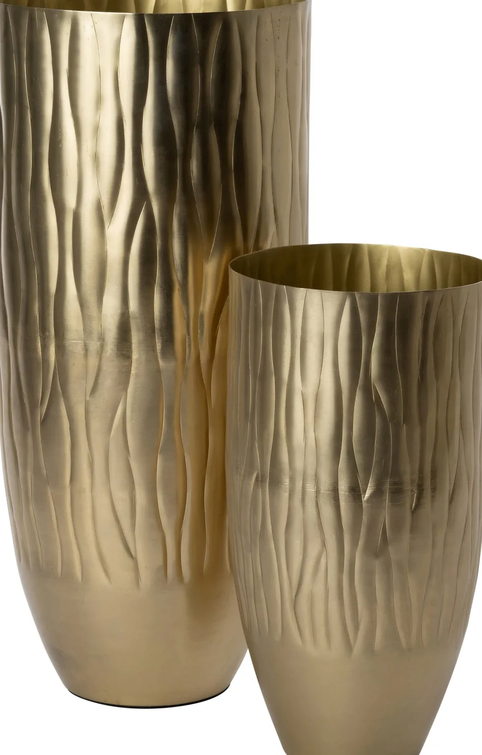 Intratuin vaas Maci goud D 15 H 29 cm