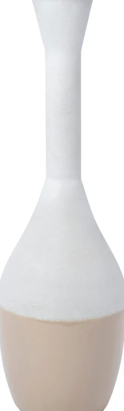 Intratuin vaas Mallow beige D 14 H 46 cm