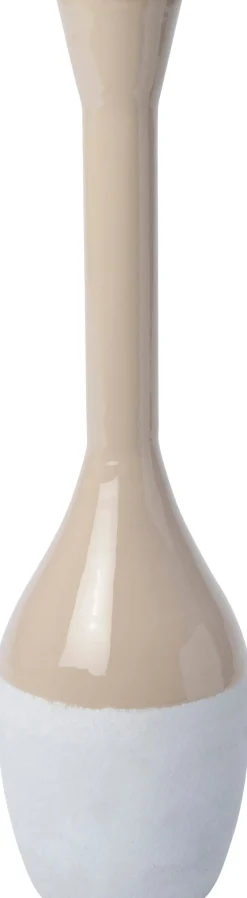 Intratuin vaas Mallow beige D 14 H 51 cm