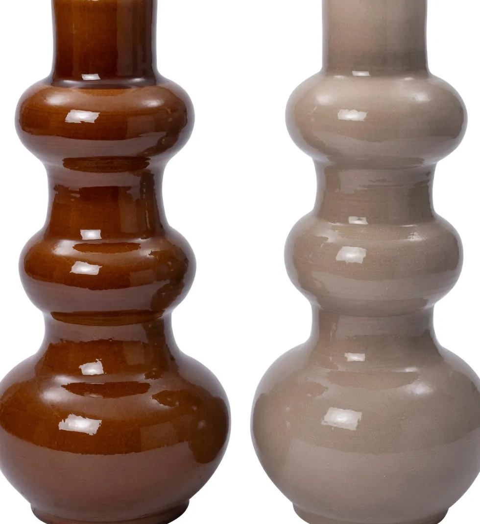 Intratuin vaas Maura bruin D 22 H 50 cm