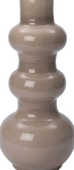 Intratuin vaas Maura taupe D 28 H 60 cm