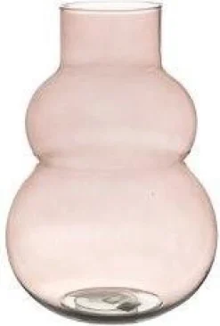 Intratuin vaas Melli roze D 21 H 30 cm
