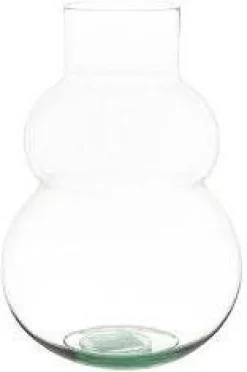 Intratuin vaas Melli transparant D 26 H 40 cm