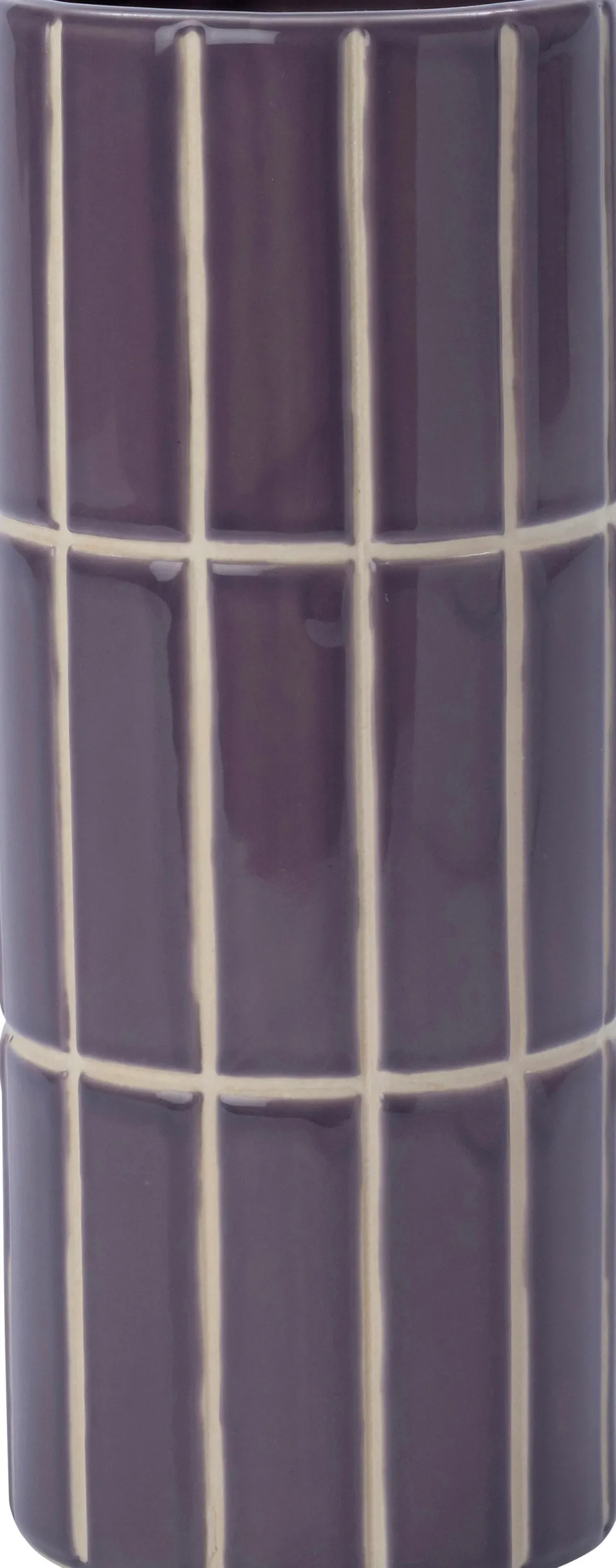Intratuin vaas Menno paars D 11,9 H 26,2 cm