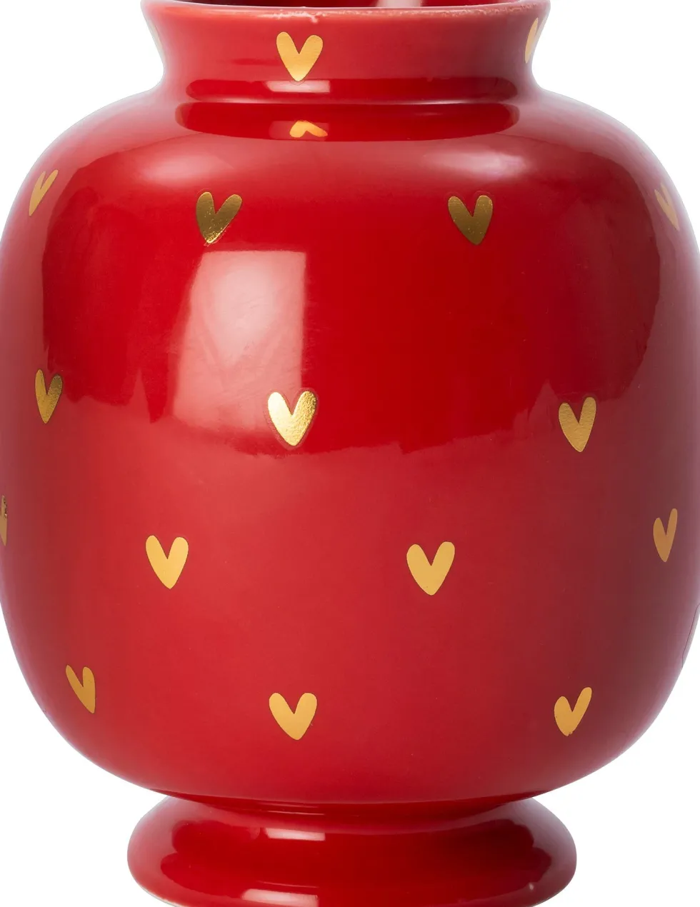 Intratuin vaas Meryl rood D 12 H 15 cm