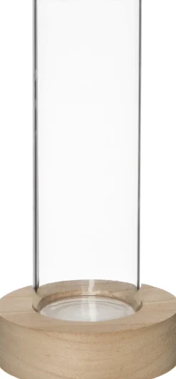 Intratuin vaas met LED transparant D 8,5 H 22,3 cm