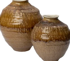 Intratuin vaas Mieke bruin D 25,7 H 29,8 cm