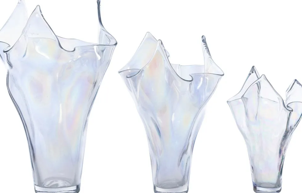 Intratuin vaas Minck transparant D 18,5 H 31 cm