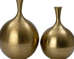 Intratuin vaas Minte goud D 36 H 52 cm