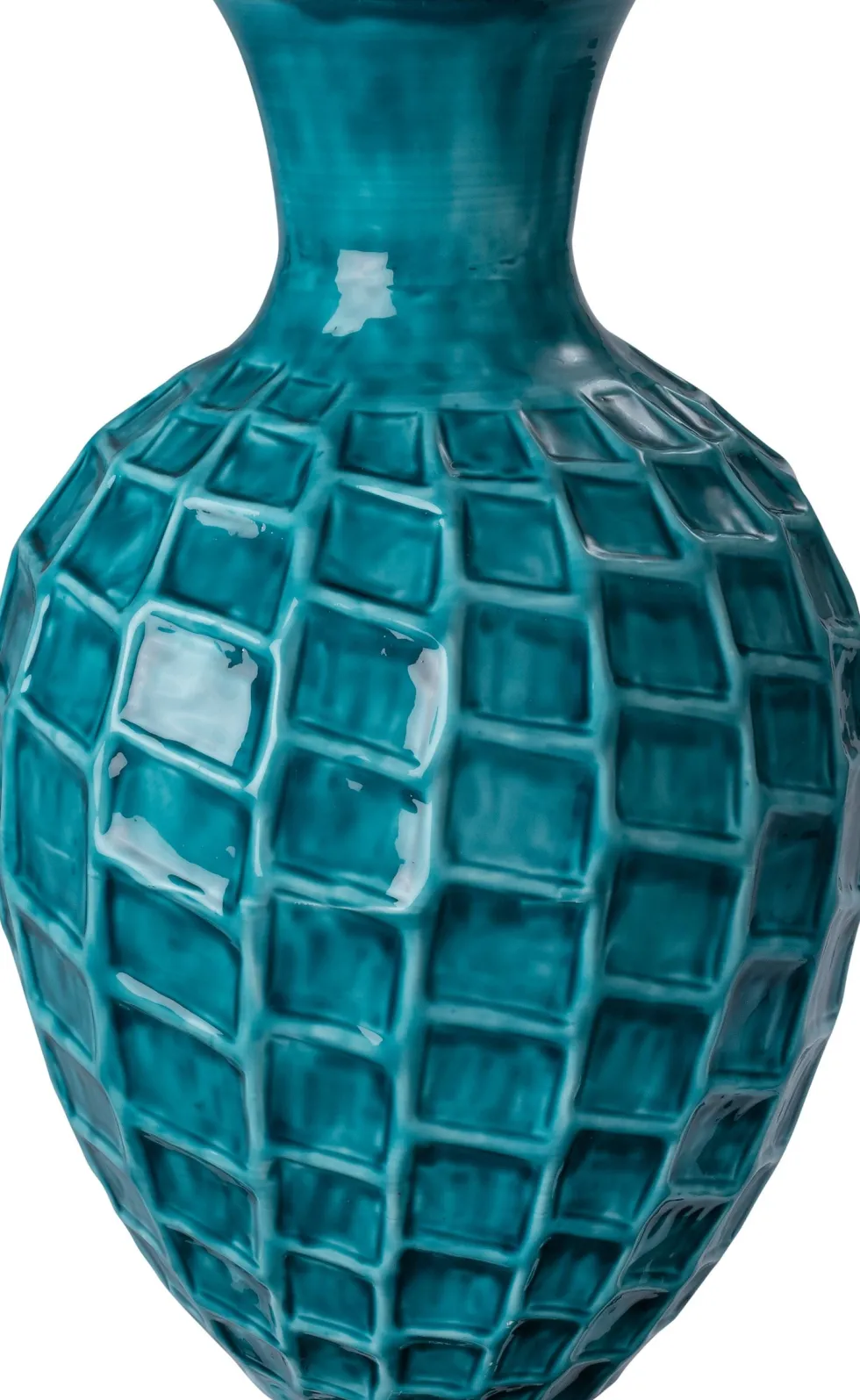 Intratuin vaas Mirjam blauw D 29 H 42 cm