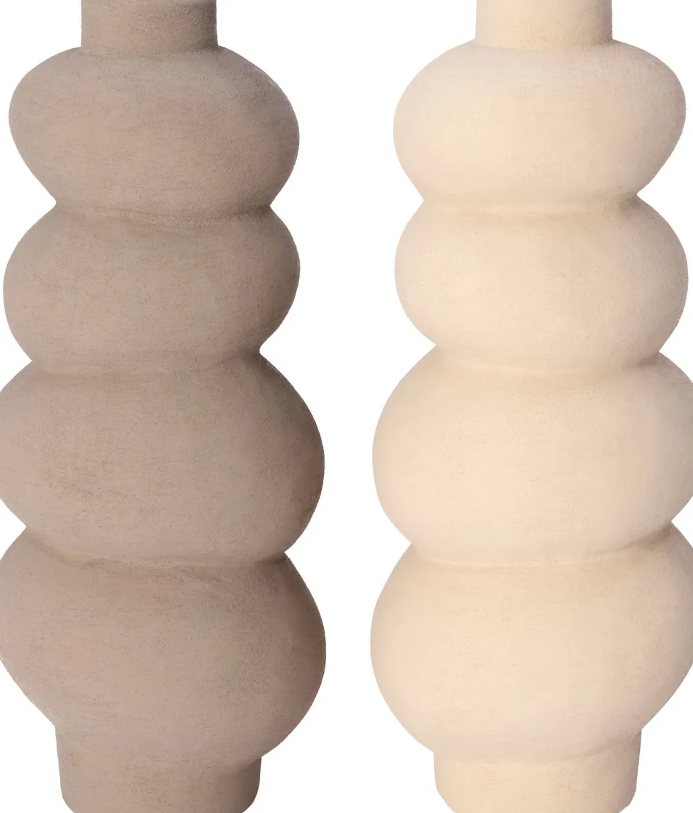 Intratuin vaas Nelson beige 18 x 16 x 44,3 cm