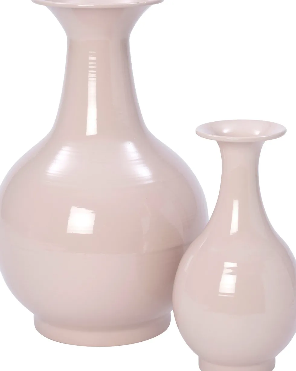 Intratuin vaas Nive roze D 14 H 26 cm