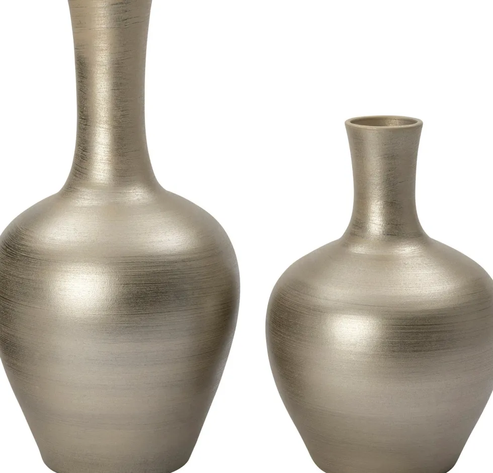 Intratuin vaas Nyo zilver D 37 H 70 cm