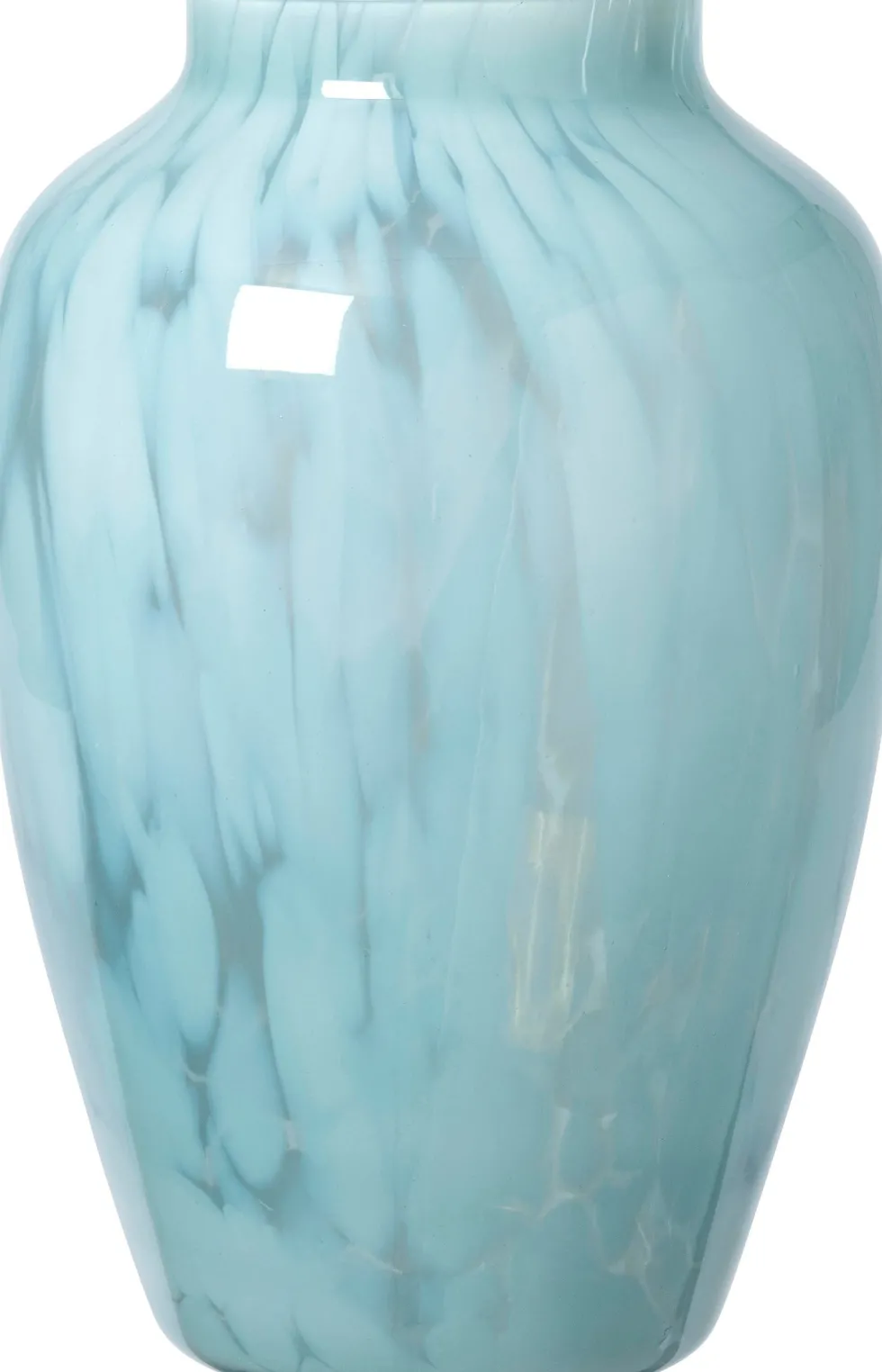 Intratuin vaas Oakham blauw D 20 H 30 cm