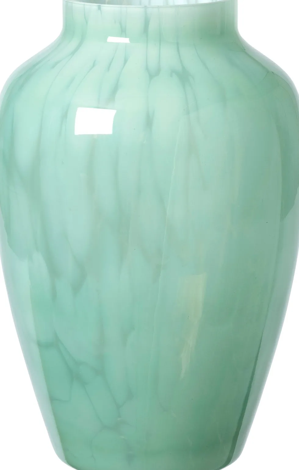 Intratuin vaas Oakham groen D 20 H 30 cm
