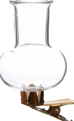 Intratuin vaas op clip transparant smal D 3,9 H 7,4 cm