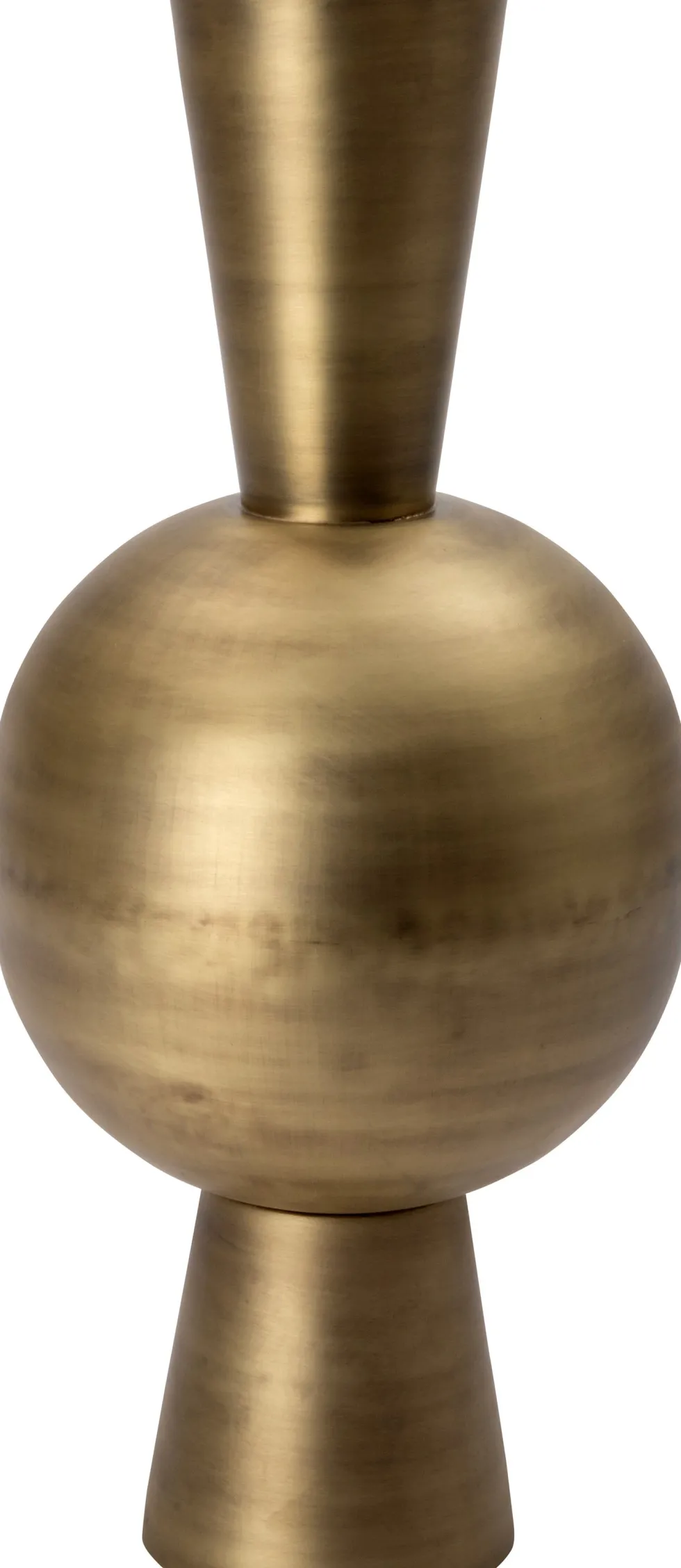 Intratuin vaas op voet Olaaz goud D 30 H 67 cm