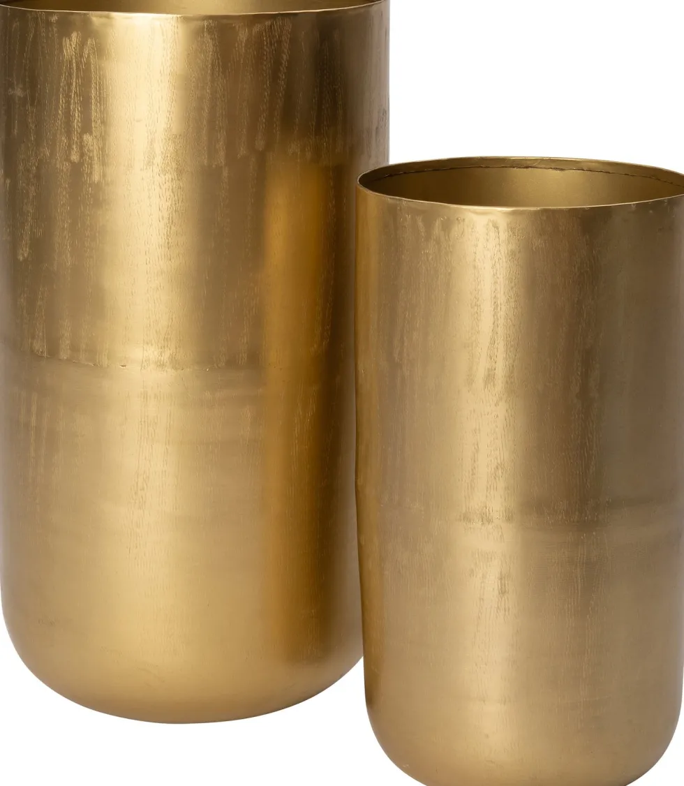 Intratuin vaas Oulu goud D 21 H 38 cm