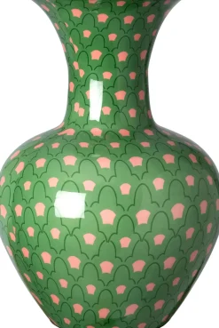 Intratuin vaas Oxted groen D 26 H 39 cm