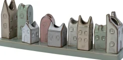 Intratuin vaas rijtjeshuizen 30 x 6 x 11 cm