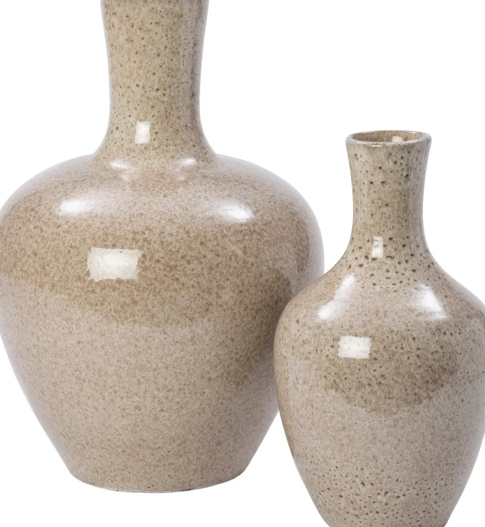 Intratuin vaas Roag beige D 24 H 35 cm