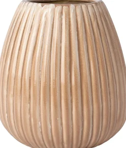 Intratuin vaas Sandra beige D 27 H 29 cm