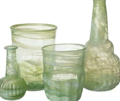 Intratuin vaas Shae groen D 11 H 21 cm