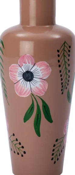 Intratuin vaas Shaine roze D 14 H 34 cm