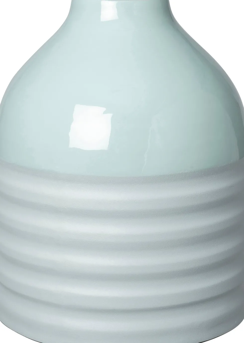 Intratuin vaas Shap blauw D 17 H 23 cm