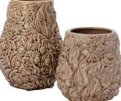 Intratuin vaas Shelley beige D 20,4 H 25,5 cm