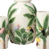 Intratuin vaas Skal wit / groen D 26 H 33,6 cm