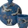 Intratuin vaas Skylar blauw 28 x 12 x 30 cm
