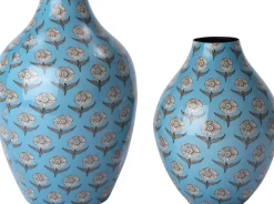 Intratuin vaas Tali blauw D 18 H 24 cm